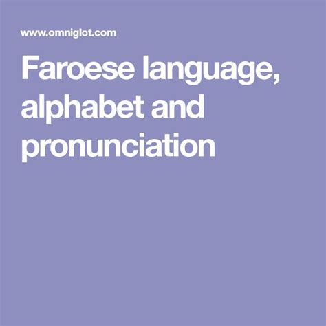 Faroese language, alphabet and pronunciation | Slovak language, Icelandic language, Language