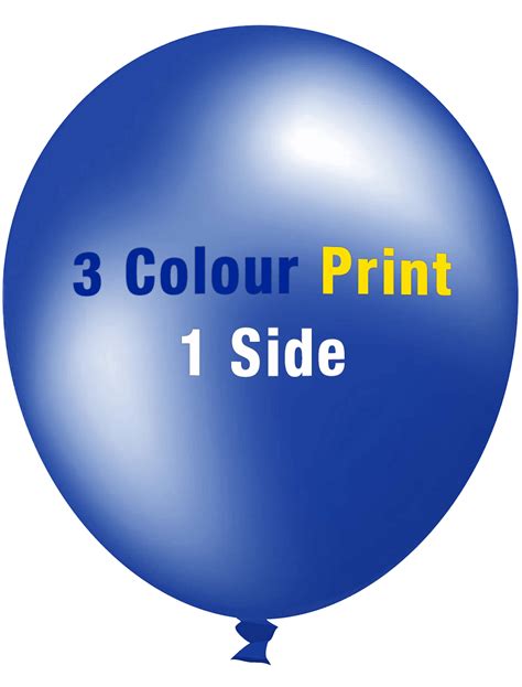 Custom Printed Balloons (30cm Metallic, 3 Colour Print, 1 Side) [30231 ...