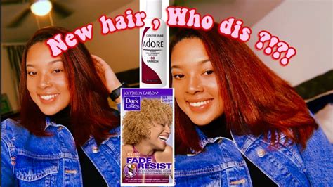 ADORE SEMI-PERMANENT HAIR DYE TUTORIAL | CRIMSON RED | TOASTYCEE - YouTube