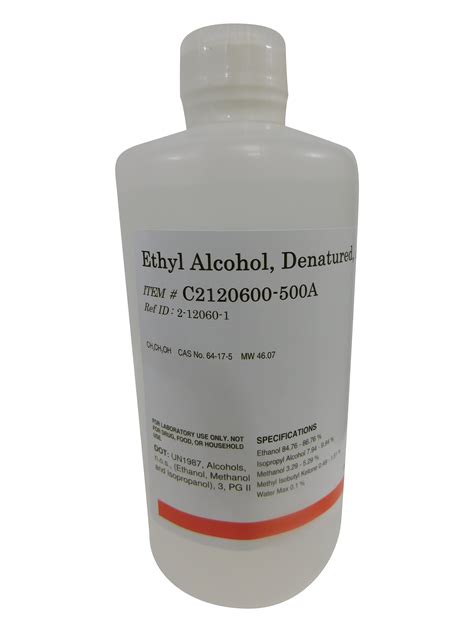 Ethanol Anhydrous, Denatured | Reagents