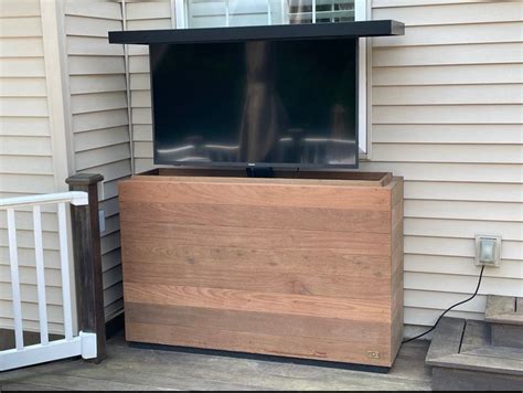 Outdoor Hidden TV Lift Cabinet Weather Ready - Etsy