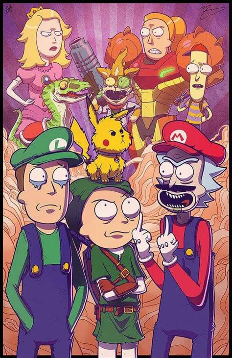 Smash Bros R&M by Cameron Ash | Rick and Morty | Know Your Meme