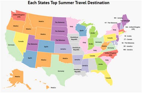 Each State’s Top Travel Destination for Summer 2023 - Zippia