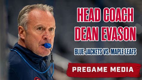 Head Coach Dean Evason Previews Tonight's Matchup with the Toronto Maple Leafs | Pregame Media ...