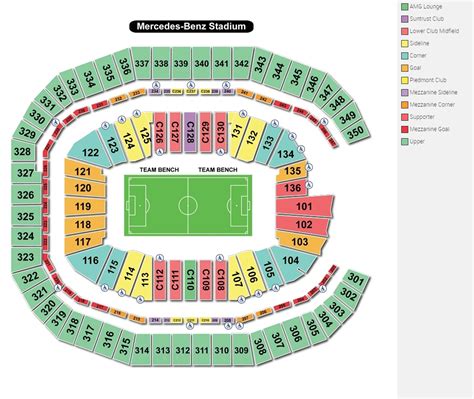 Mercedes-Benz Stadium Seating Guide - Front Row Seats