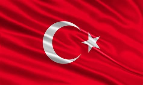 Premium Vector | Turkey flag design. Waving Turkish flag made of satin ...