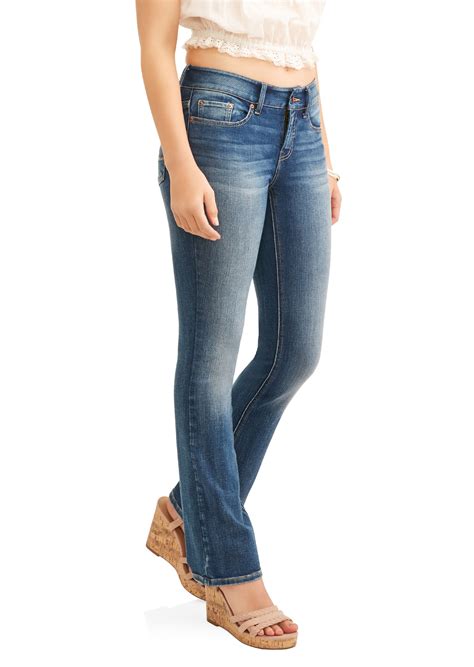 Time and Tru Mid Rise Bootcut Jeans Women's - Walmart.com