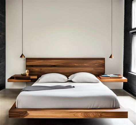 Twin Size Floating Bed & Floating Nightstands complete Digital Plan, Simple Platform, Minimal ...