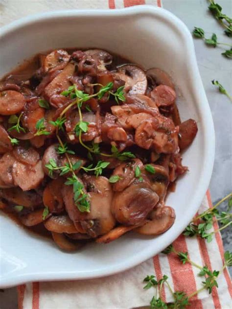 mushrooms and onions for steak - Katie's Cucina