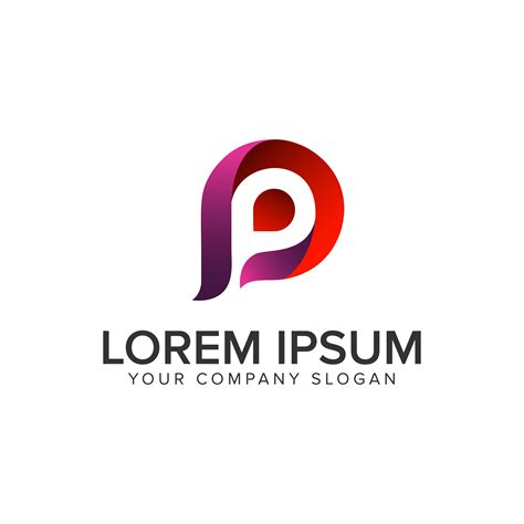 letter P modern logo design concept template. 612986 Vector Art at Vecteezy