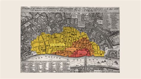 1666 The Great Fire Of London Map - Map