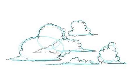 how to draw clouds step by step - Major Stackhouse