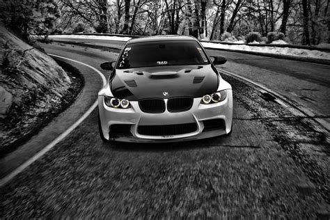 Black and White BMW M3 Logo