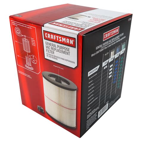 Cartridge Filter for Craftsman Wet and Dry Vacuum 12 to 16 gal (45 to 60 L) - 17816