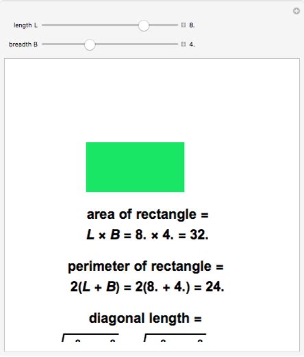 Area And Perimeter Formula For Rectangle