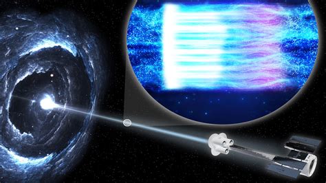 Scientists observe bright jets of light shooting from black hole like never before