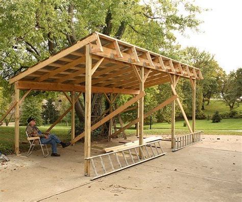 tractor shed - Google Search | Outdoor sheds, Backyard sheds, Wood shed plans