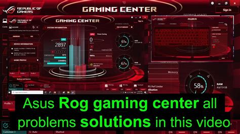 Asus rog gaming center all problem solution ?? - YouTube