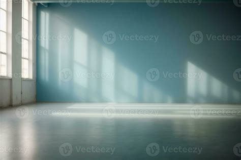 blur abstract soft blue studio and wall background. AI generated ...