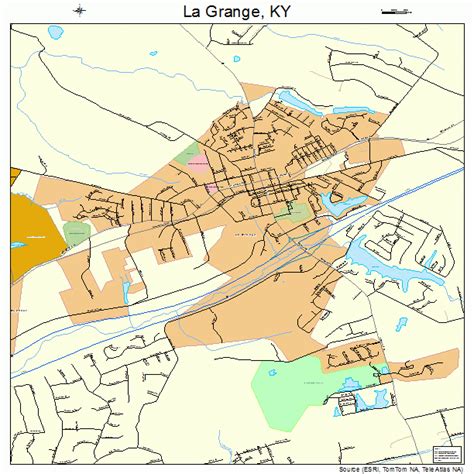 La Grange Kentucky Street Map 2143480