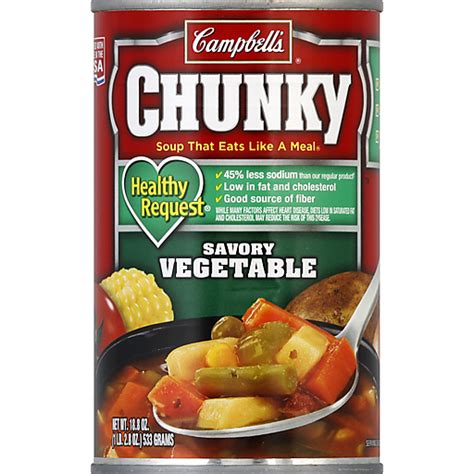 Campbell's® Chunky™ Healthy Request® Savory Vegetables Soup, 18.8 oz ...