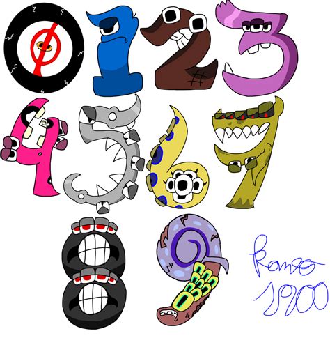 My Designs on Mike Salcedo's Number Lore (0-9) by Romeo1900 on DeviantArt