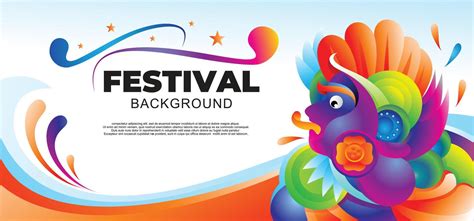 Abstract vector design for banner festival and poster design template 11996494 Vector Art at ...