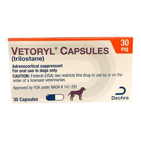 Vetoryl 30 mg, 30 Capsules, Rx - Lambert Vet Supply | Dog, Cat, Horse, Kennel, & Vet Supplies