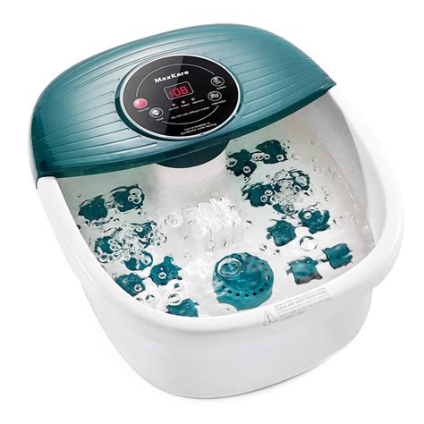 MaxKare Foot Spa Bath Massager with Heat, Bubbles, and Vibration ...