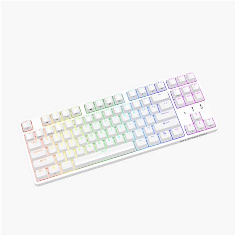 white gaming keyboard