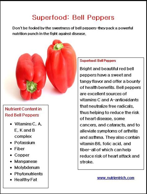 Benefits of Bell Peppers | Stuffed peppers, Health and nutrition, Nutrition recipes