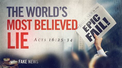 Jeff Schreve - The World's Most Believed Lie » Online Sermons 2024