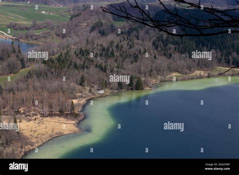 An aerial view of the lagoon and coastal ecosystems Stock Photo - Alamy