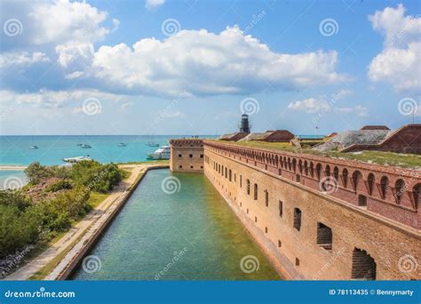 Fort Jefferson panorama stock image. Image of garden - 78113435