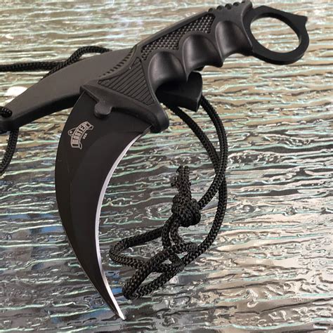 7.5" Master USA Fixed Karambit Neck Knife Tactical Combat Fixed Blade