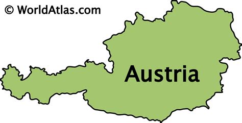 √ Austria Map In World Map : Austria Map World Royalty Free Vector ...