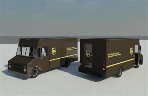 RevitCity.com | Object | UPS Box Truck - shipping automobile vehicle