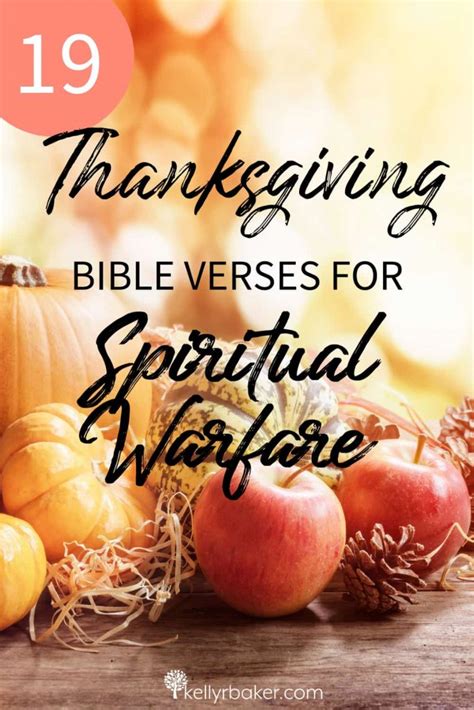 19 Thanksgiving Bible Verses for Spiritual Warfare - Kelly R Baker