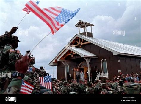 Camp Bondsteel Chapel Stock Photo - Alamy