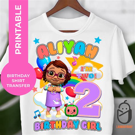 Cocomelon Bella Birthday Shirt Transfer - Laumarybaby