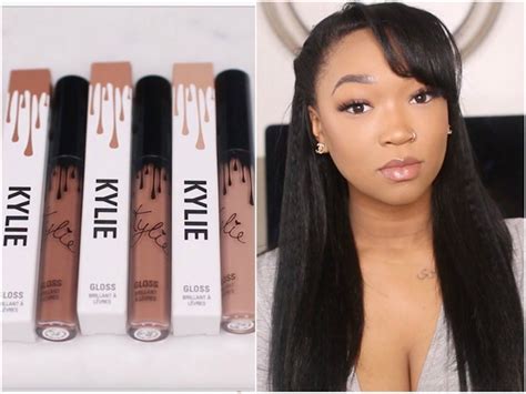 Kylie Lip Gloss Swatches On BROWN SKIN + GIVEAWAY|DOLLFACEBEAUTYX | Kylie lip gloss swatches ...