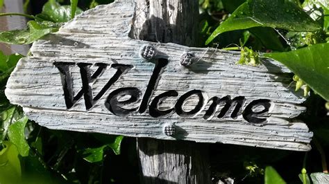 Free stock photo: Welcome Sign, Garden Decoration - Free Image on ...