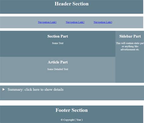 HTML Layout Elements | reading-notes