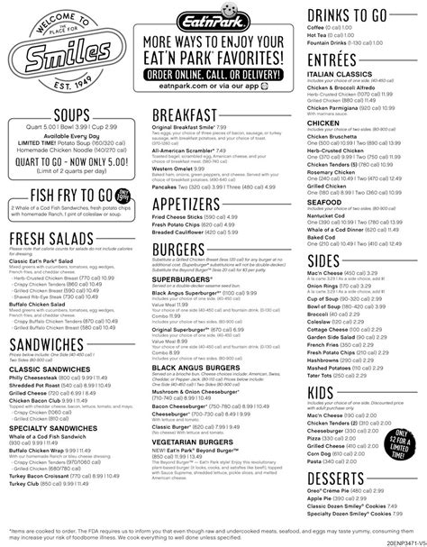 Menu | Great for Takeout | Eat'n Park Restaurants