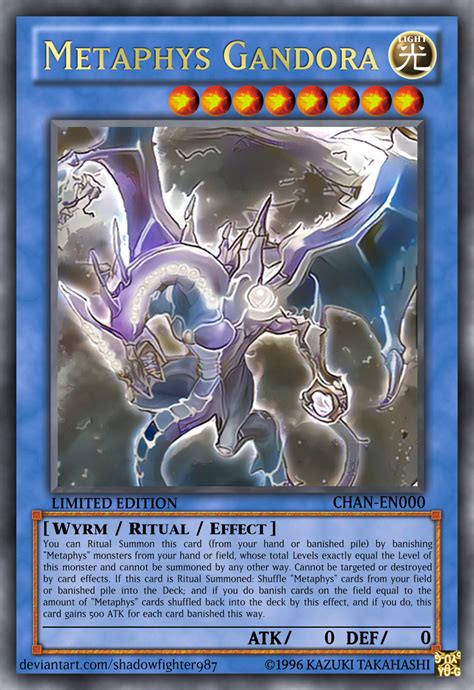 Metaphys Gandora | Custom yugioh cards, Yugioh cards, Yugioh monsters