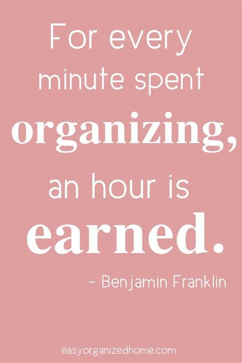 Organization Quotes - 15 Inspirational quotes about being organized | Organization quotes ...