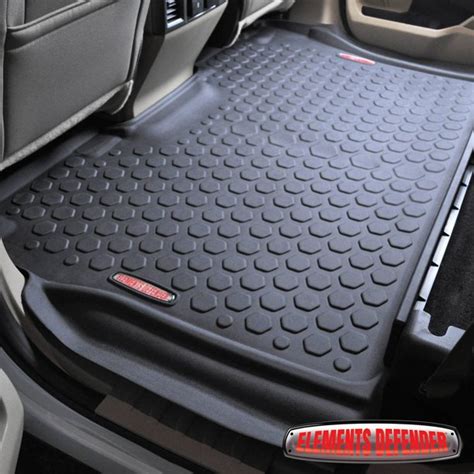 2015 - 2017 Ford F-150 Floor Mats (FRONT & REAR LINERS - 100% WEATHER RESISTANT) Fits Crew Cab ...