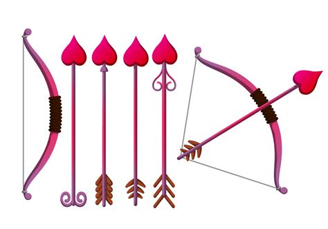 Cupid's Bow Vector Set - Download Free Vector Art, Stock Graphics & Images