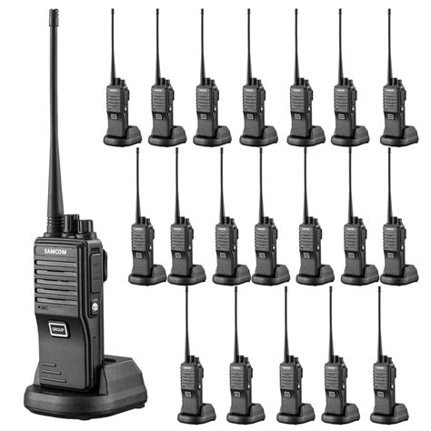 SAMCOM FPEN10A 20 Channels GMRS 2 Way Radio with Group Function, UHF ...