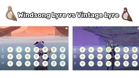 Windsong Lyre vs Vintage Lyre | Genshin impact - YouTube